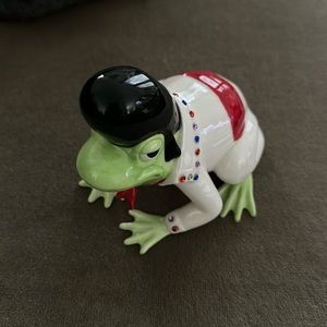 King Croak -  porcelain frog